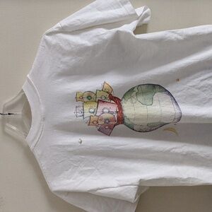 Unisex Vintage  Computer Lotus Magellan Tshirt Large